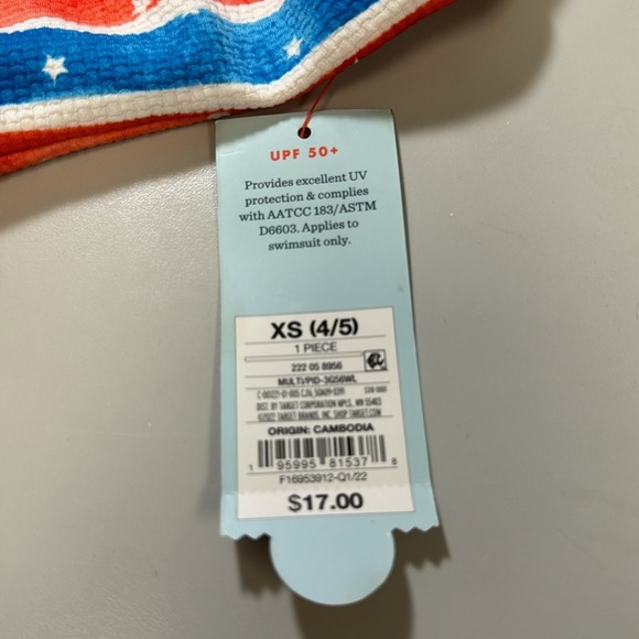 Fourth Of July Kids One Piece Swimsuit - Picture 3 of 3